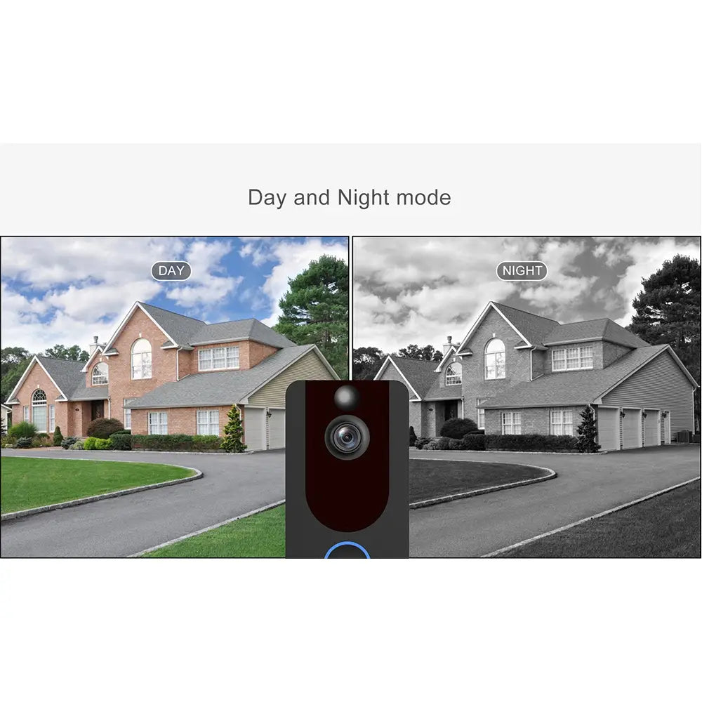 Smart WiFi Video Doorbell Camera Visual Intercom With Chime Night Vision IP Door Bell Wireless Security Camera