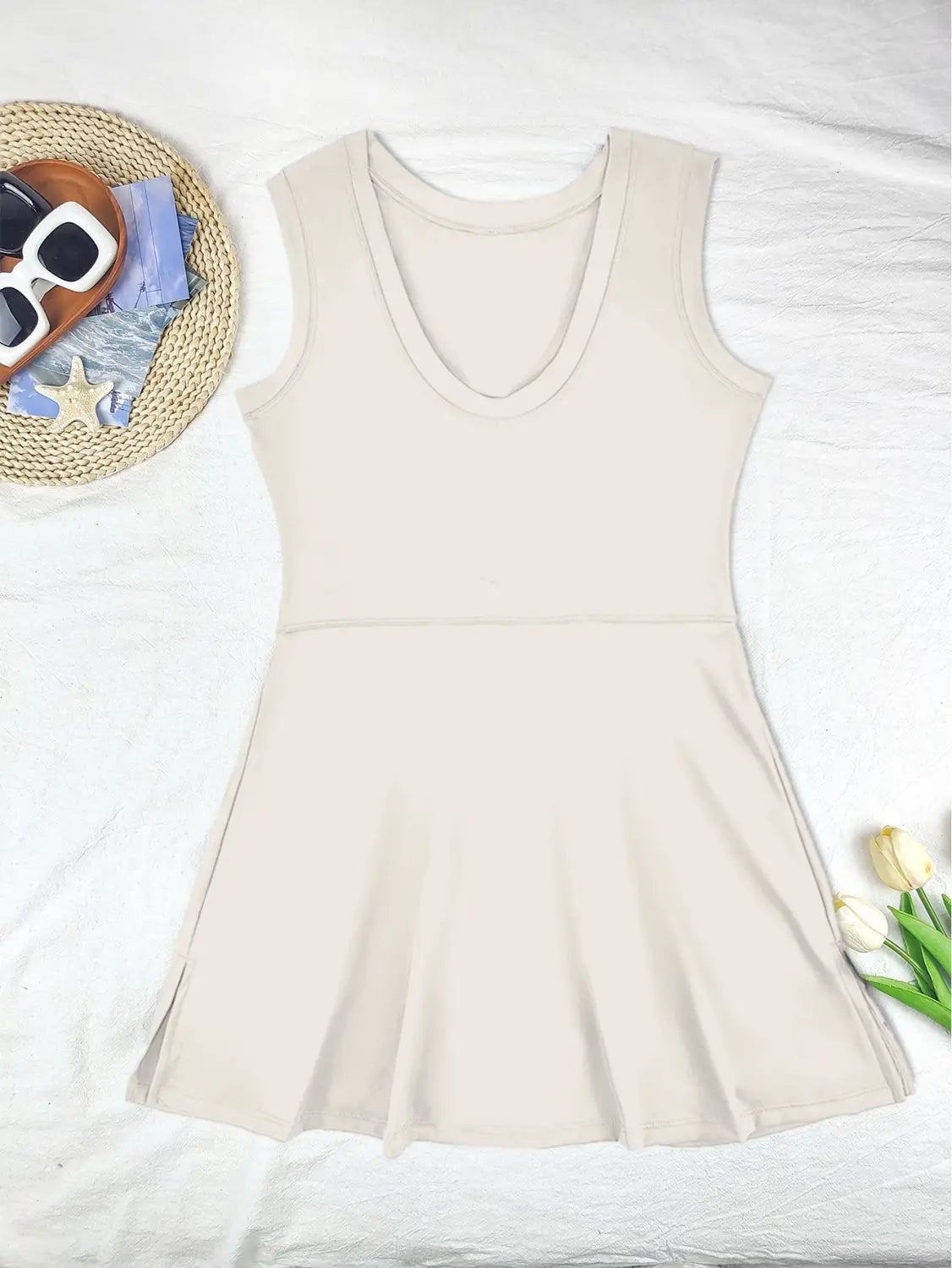 Fake Two-piece Anti-exposure Tight Exercise Fitness Yoga Tennis Skirt Sport Dress