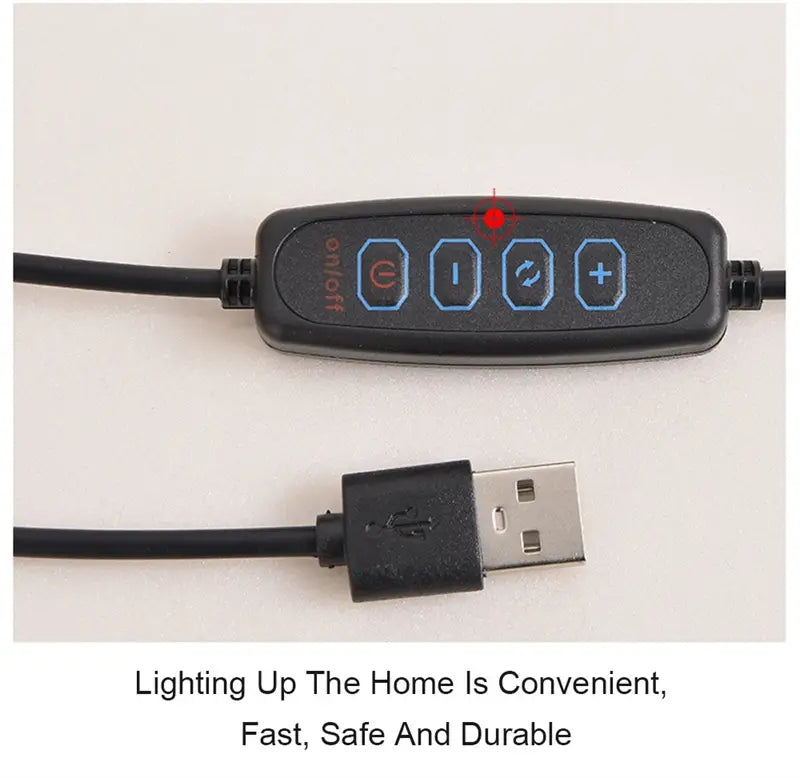 Usb Plug-In Lamp Oval Acrylic Lamp Touch Control Dimmable Modern Simple Creative Night Lamp Bedside Reading Lamp Desk