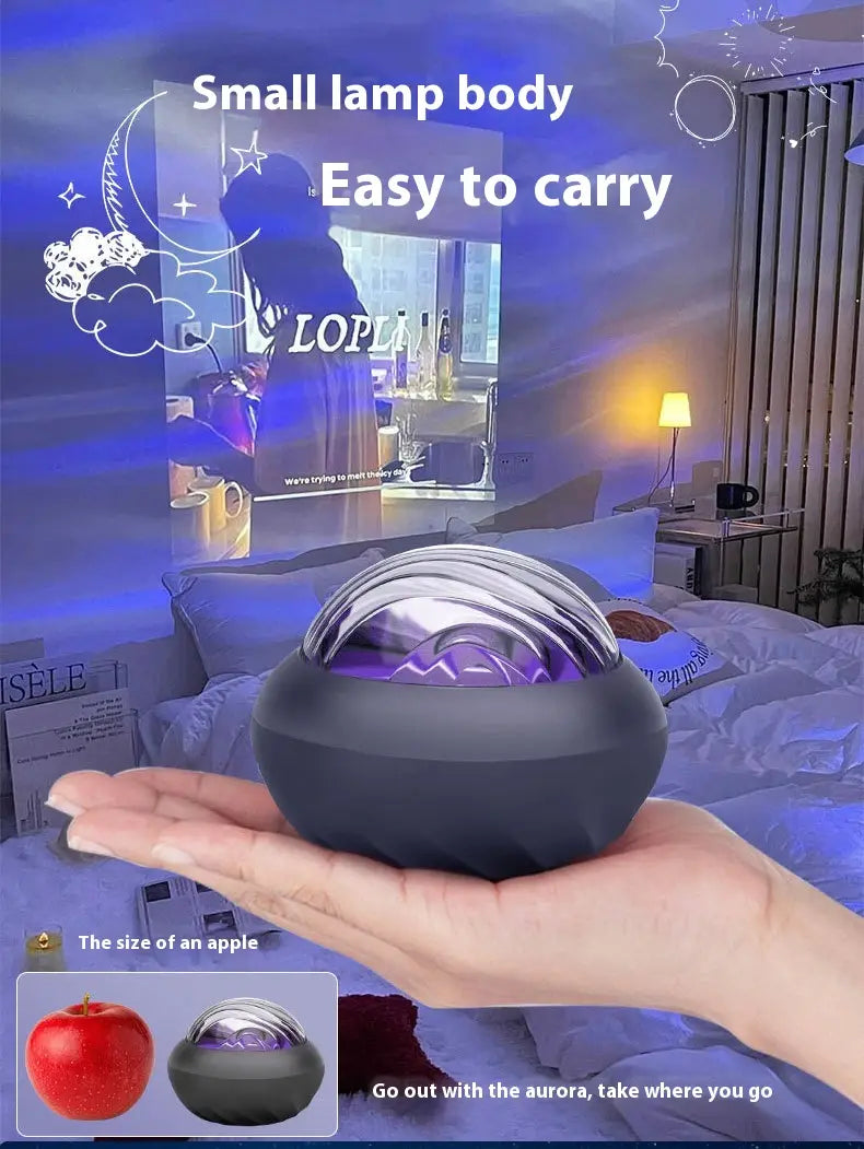 Little Flying Saucer Starry Sky Northern Lights Projection Lamp