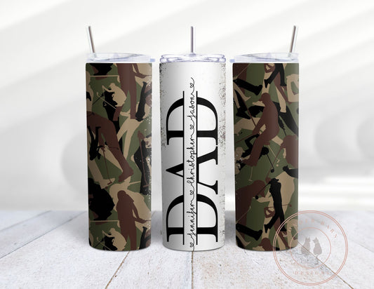 Camo Tumbler PNG, 20 Oz Skinny Tumbler Sublimation Design Template, Camouflage  Tumbler Design, Camo Tumbler, Add Name, Commercial Use 