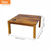 Console Eboney Table | Solid Wood | Square CRUZ INTERNATIONAL