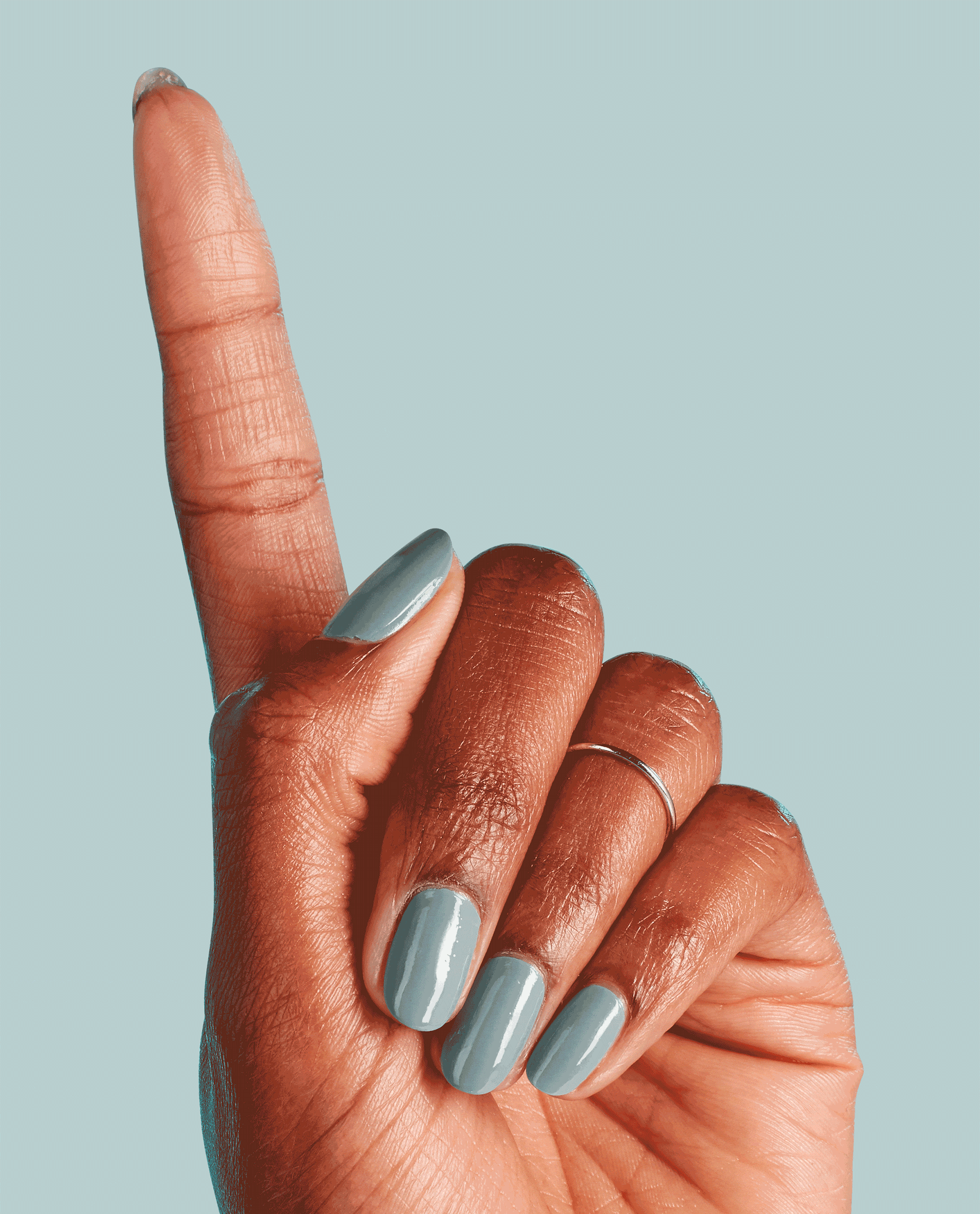 OPI Destined to be a Legend Blue Nail Polish GIF