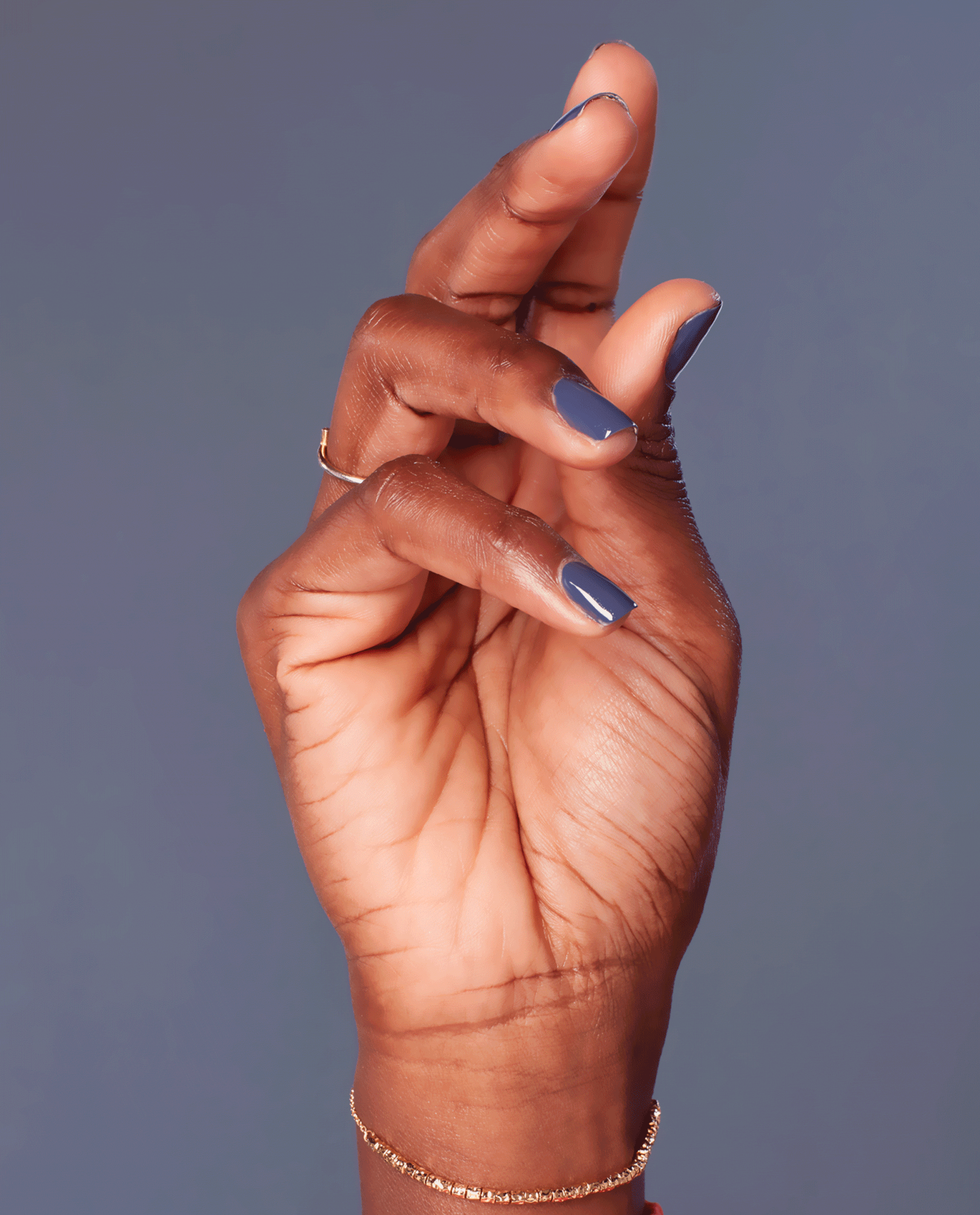 OPI Less is Norse Blue Nail Polish GIF