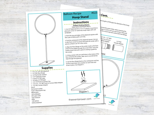 Cupcake Balloon Column Tutorial and Plans Digital Balloon Recipe 