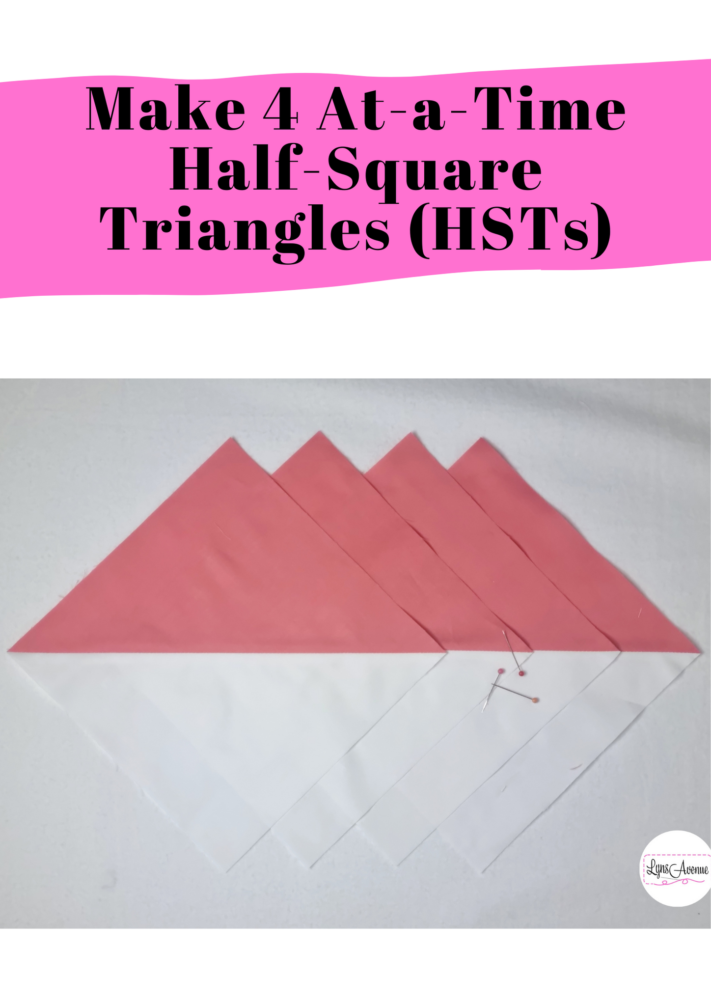 how to make 4-at-a-time half-square triangles