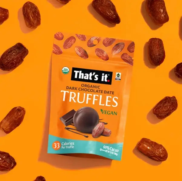 That's It Organic Dark Chocolate Date Truffles, 100G