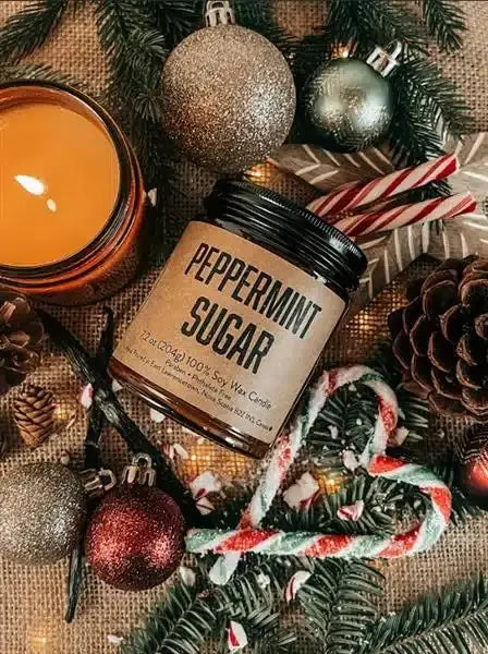 Lawrencetown Candle Co - Peppermint Sugar, 12.4Oz