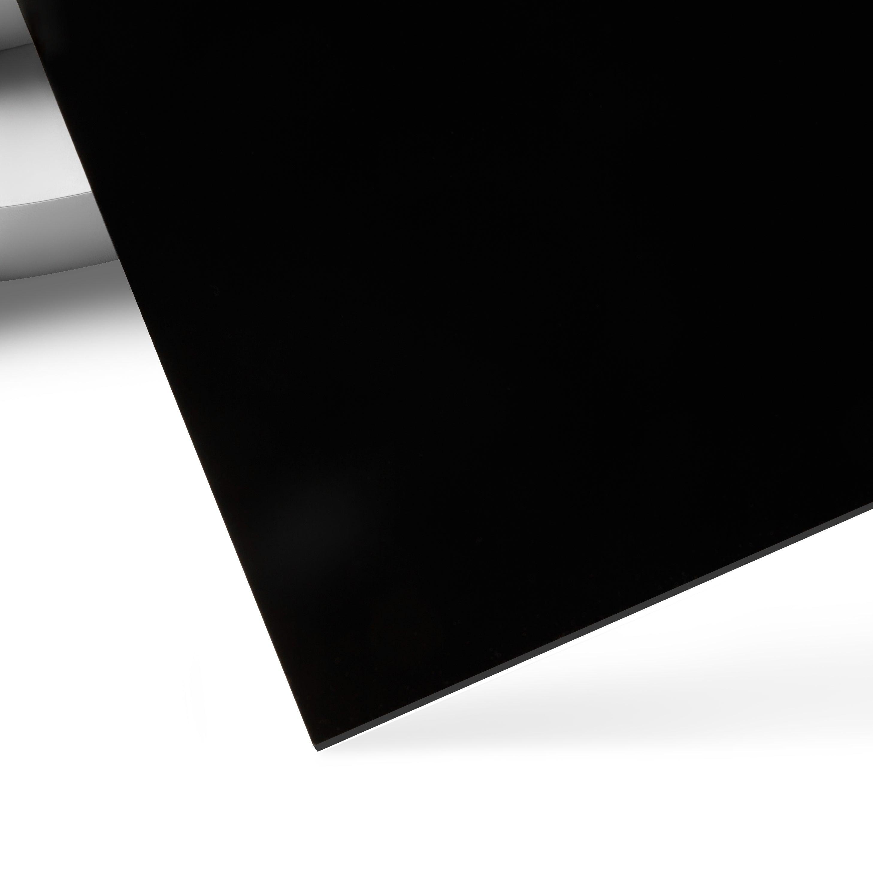 1/8%27%27 Black Opaque Glossy Acrylic Sheet (3pcs)