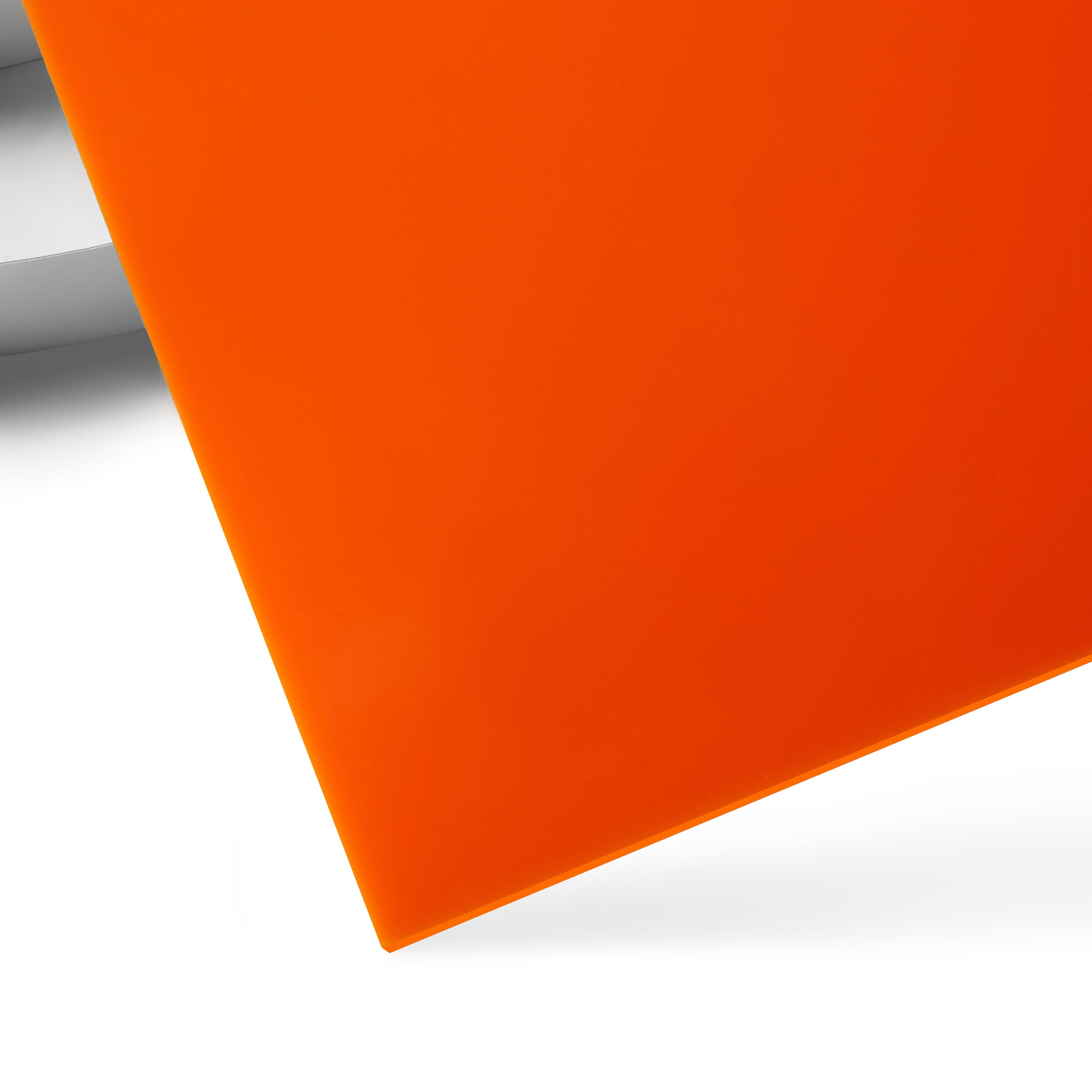 1/8%27%27 Orange Opaque Glossy Acrylic Sheet (3pcs)