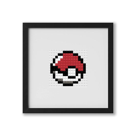 pokeball pixel art grid