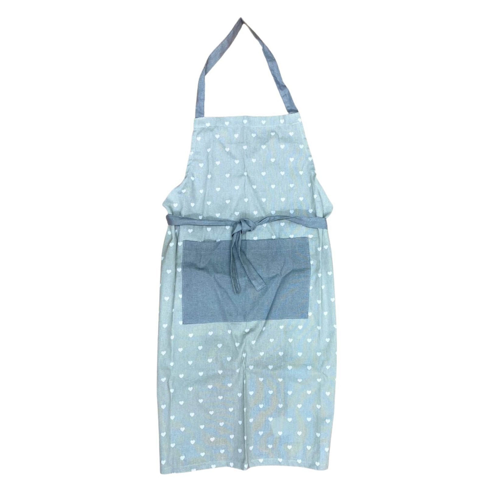 Kitchen Apron With A Grey Heart Print Design | Sloth Interiors –  slothinteriors