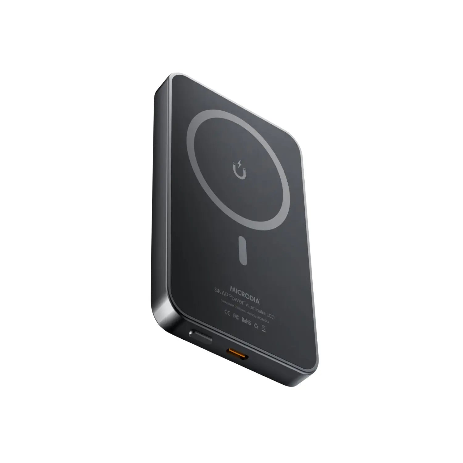 SNAPPower™ Aluminaire LCD Magnetic Wireless Power Bank.