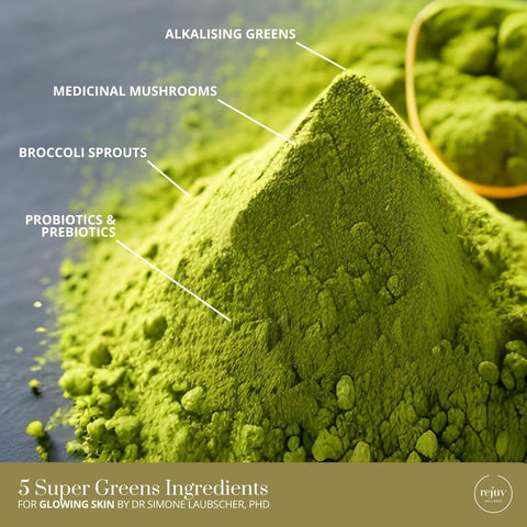 5 Super Greens Ingredients For Glowing Skin BY DR SIMONE LAUBSCHER, PHD