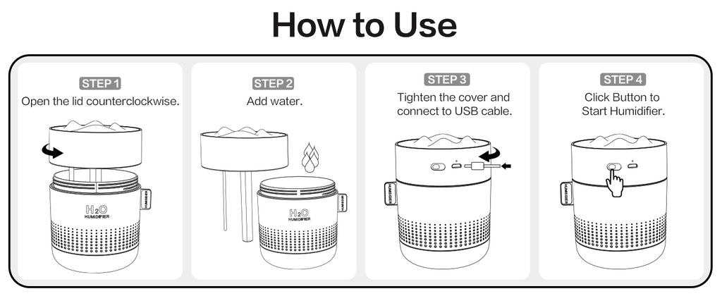 H2O Humidifier Snow 500™ - How to use