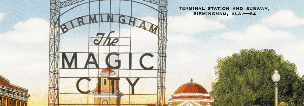 Birmingham, AL - The Magic City - vintage postcard