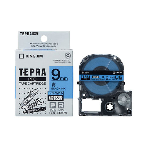 King Jim, Tepra PRO Tape Matte Label Transparent 9mm White Letters