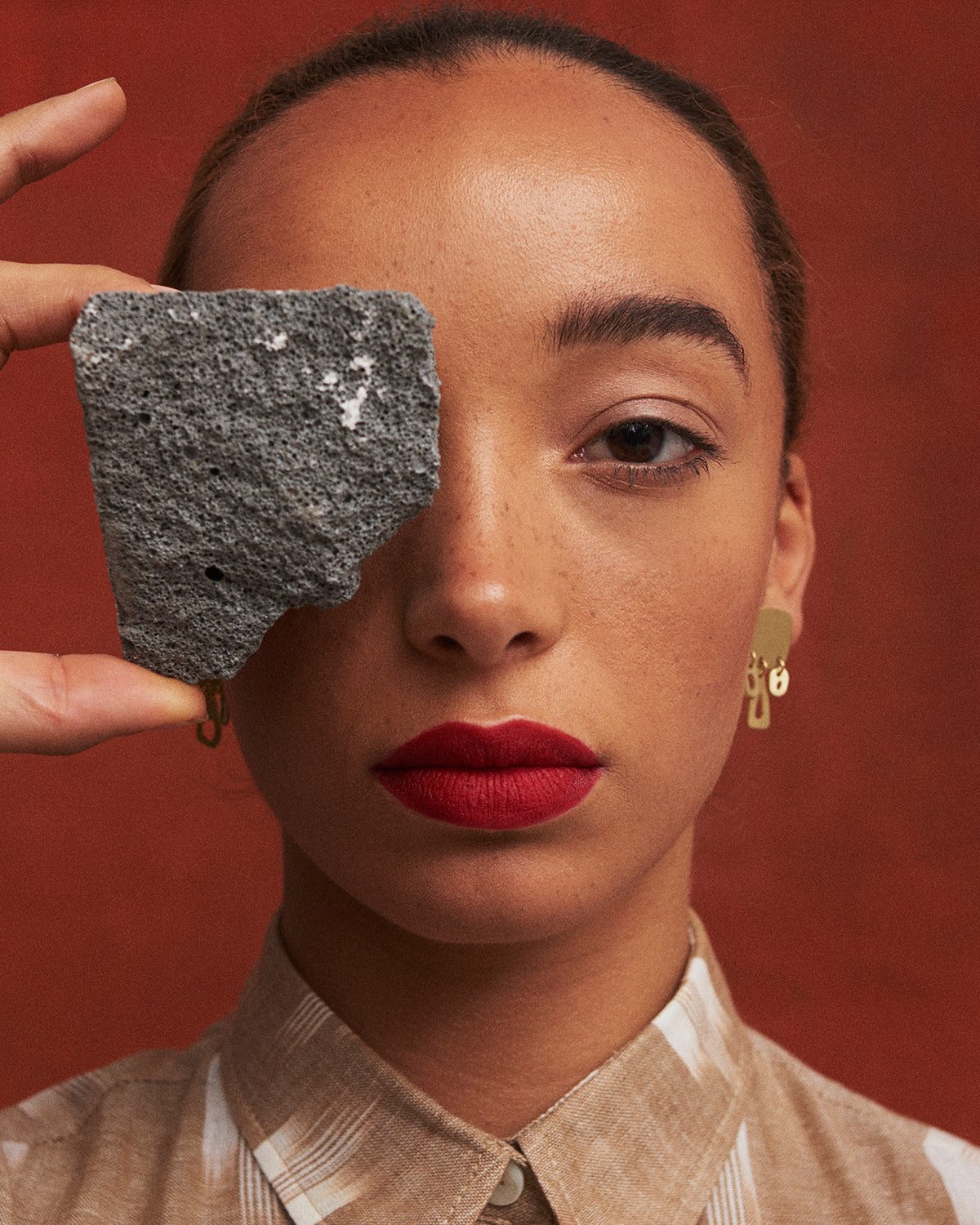 Ruby Jack Calvino Pebble Earrings