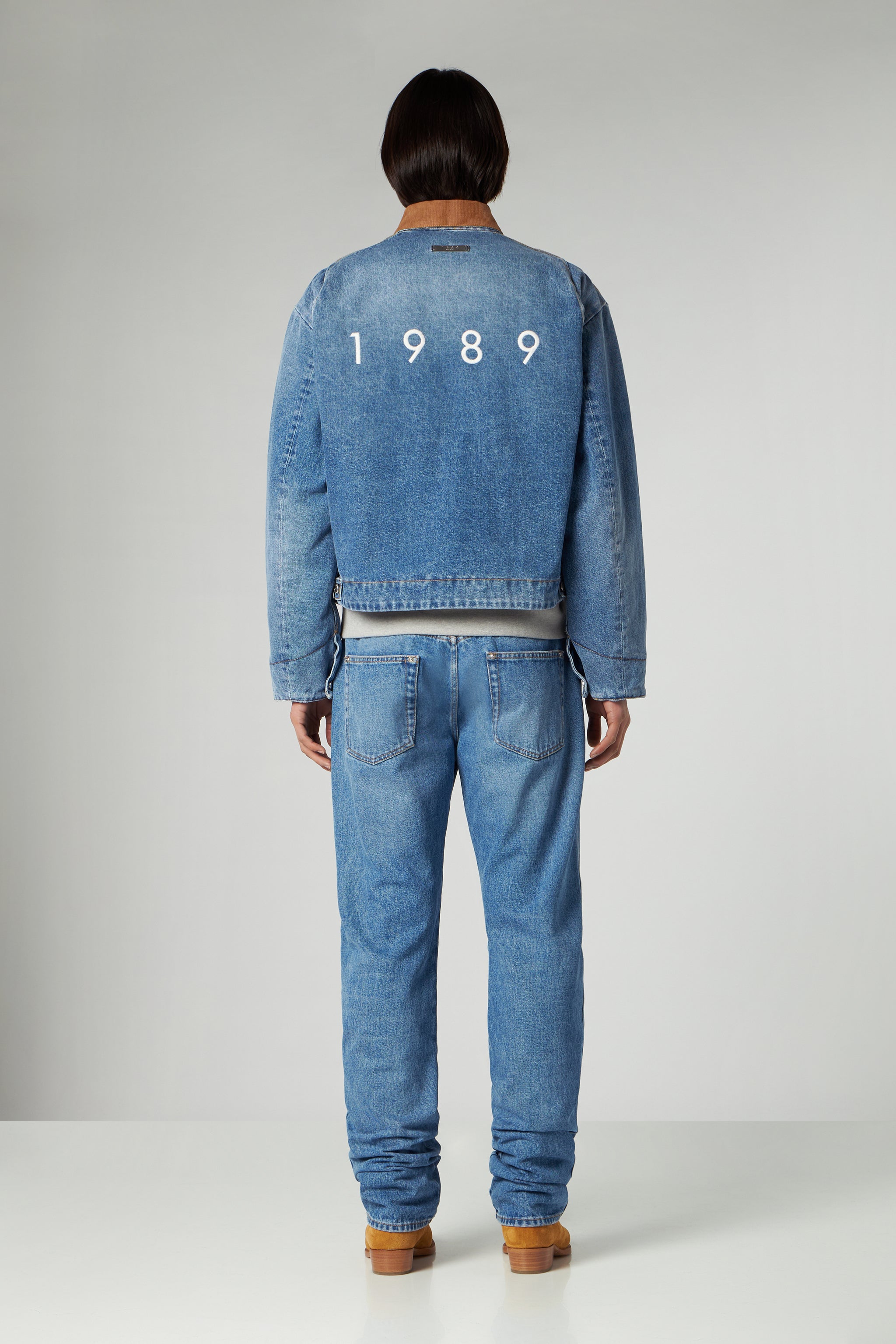 1989 Studio 1989 Denim Worker Jacket In Blue