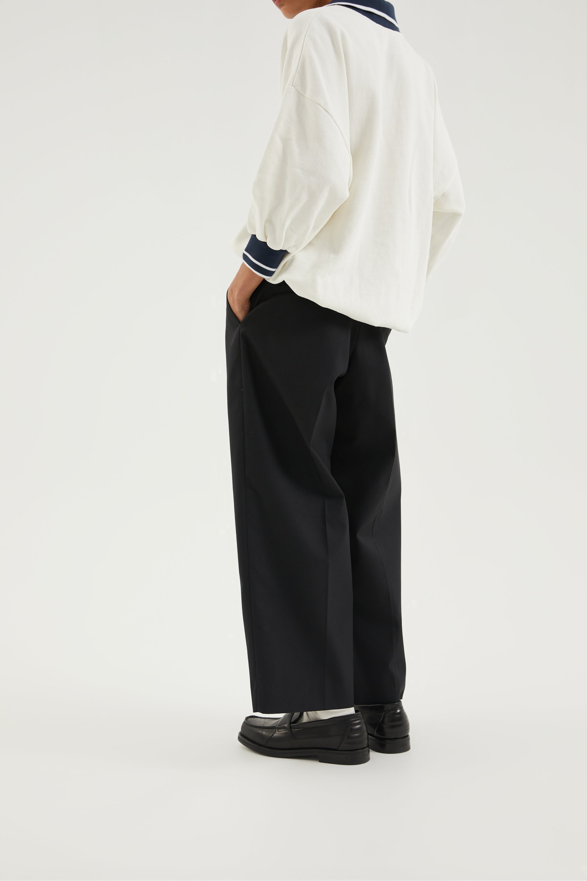 1989 Studio Chino Pleated Pants In Black