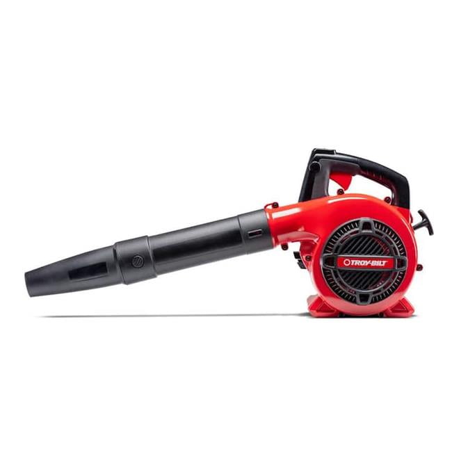 180 MPH 400 CFM 25 cc 2-Cycle Troy-Bilt Gas Handheld Leaf Blower, Red & Black