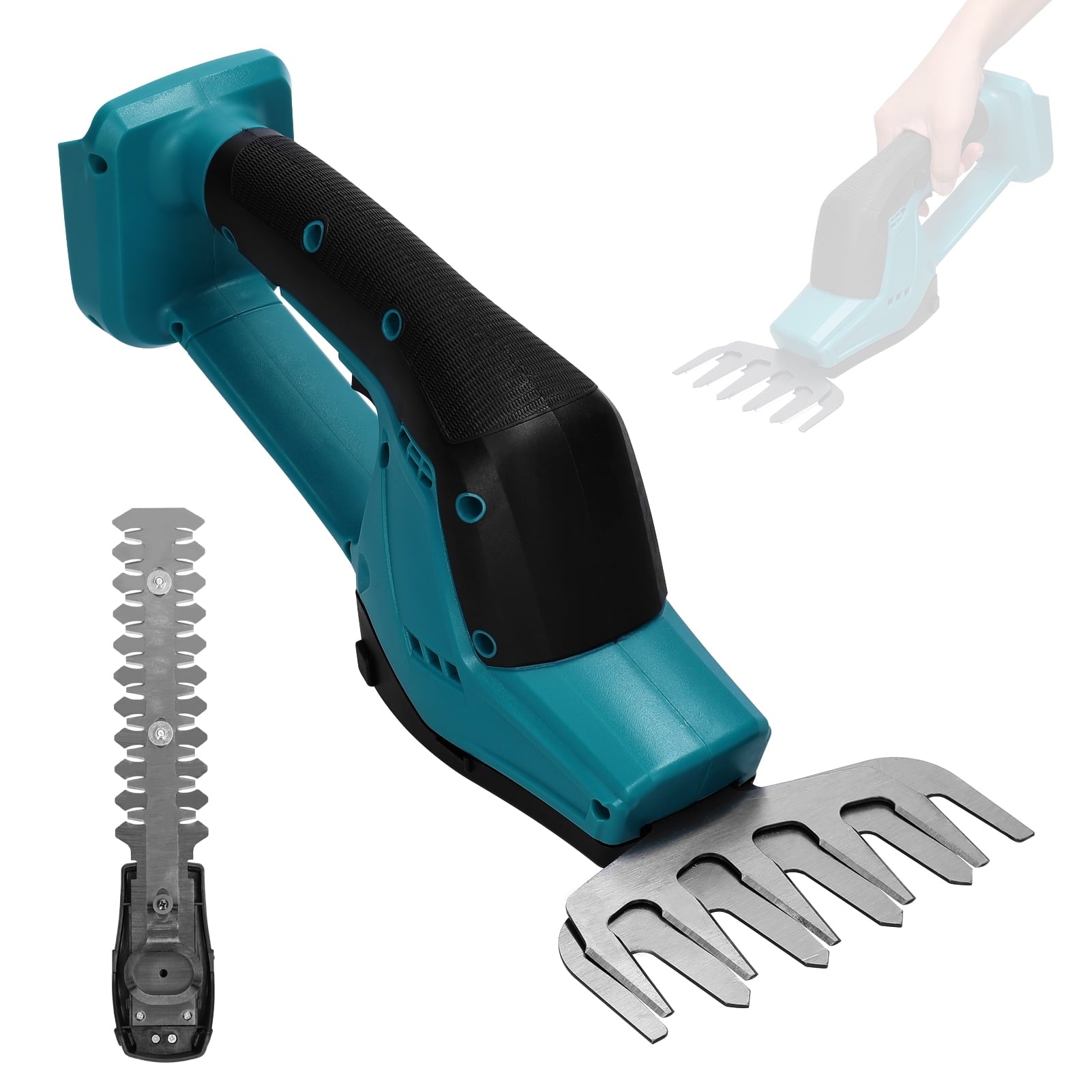 Pinnaco GardenMaster Cordless Hedge Cutter Electric Grass Trimmer Hedge Trimmer, Pruning Shears, Lawn Hedge Fence Weeder Mower Gardening Tool