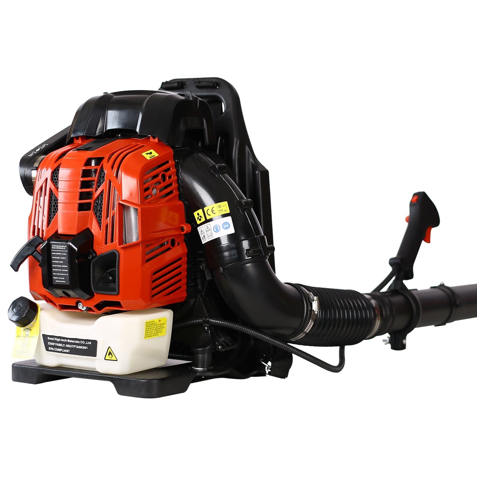 SYNGAR Leaf Blower Gas Powered Backpack with Extention Tube for Snow Blowing and Cleaning, 76CC 2-Cycle, Not for Sale in California, LJ2428