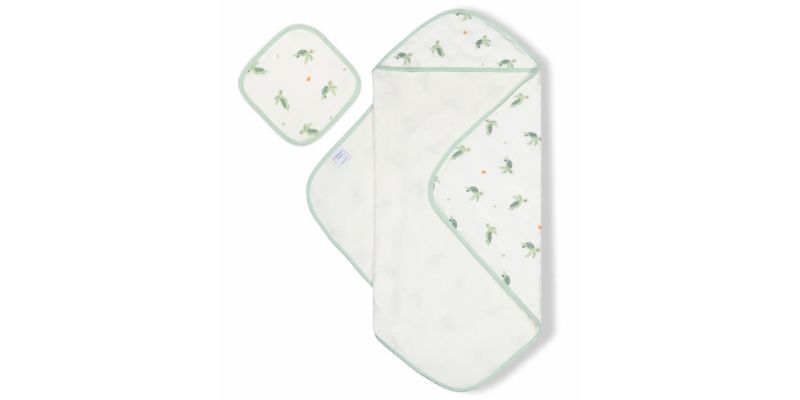 Bamboo Little Hooded Baby Towel & Washcloth Set