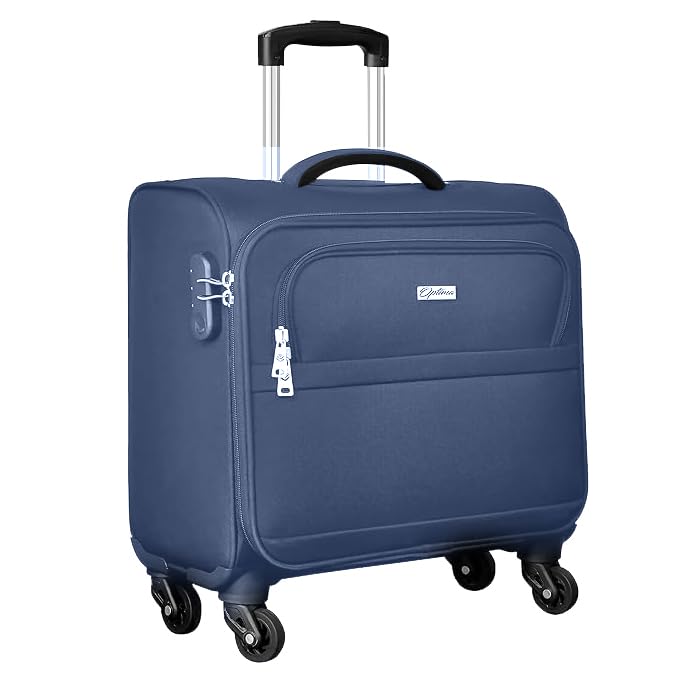 OPTIMA Overnighter Small Cabin Luggage Premium Trolley Luggage - Blue