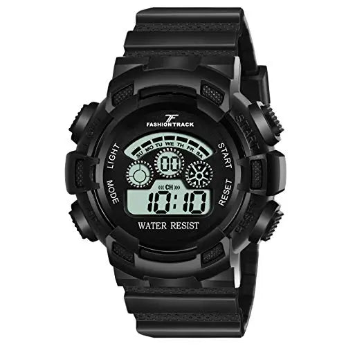 Fashion Track Digital Black Dial Men's Watch FTD-01