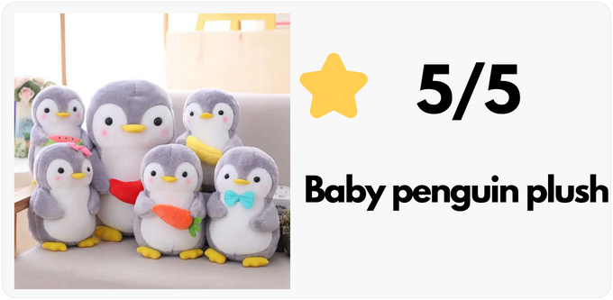 Baby penguin plush