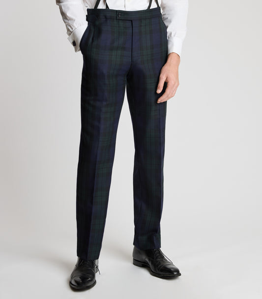 Black Watch Tartan Single Breasted Dinner Jacket – Huntsman Savile Row