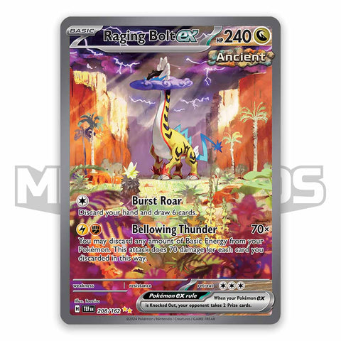 Pokemon temporal forces Raging Bolt ex special illustration rare