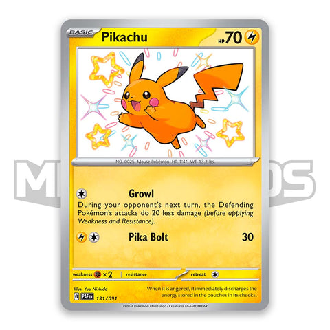 Shiny Rare Pikachu paldean fates