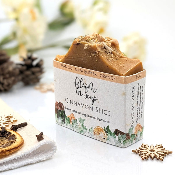 Cinnamon Spice shea butter soap from Bloom In Soap