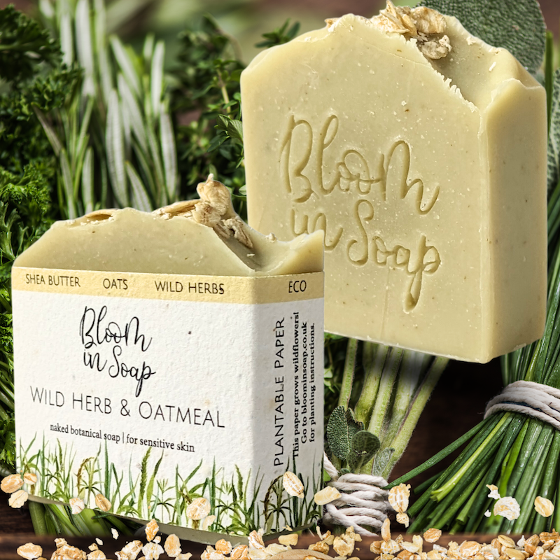 Wild Herb & Oatmeal soap from Bloom In Soap