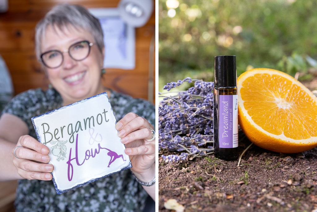 Bergamot and Flow aromatherapy pulse point oils