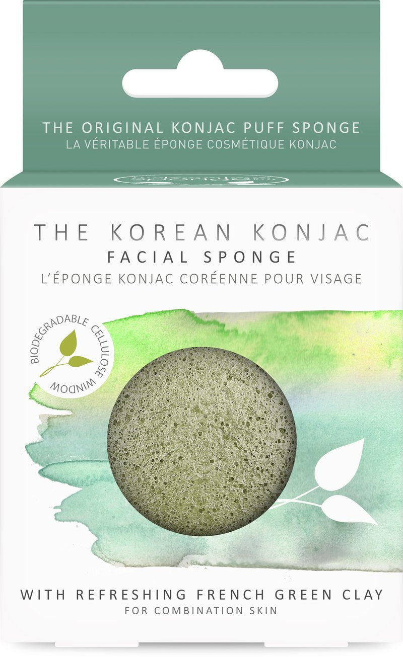 Se Facial Sponge Refreshing French Green Clay hos Miqura