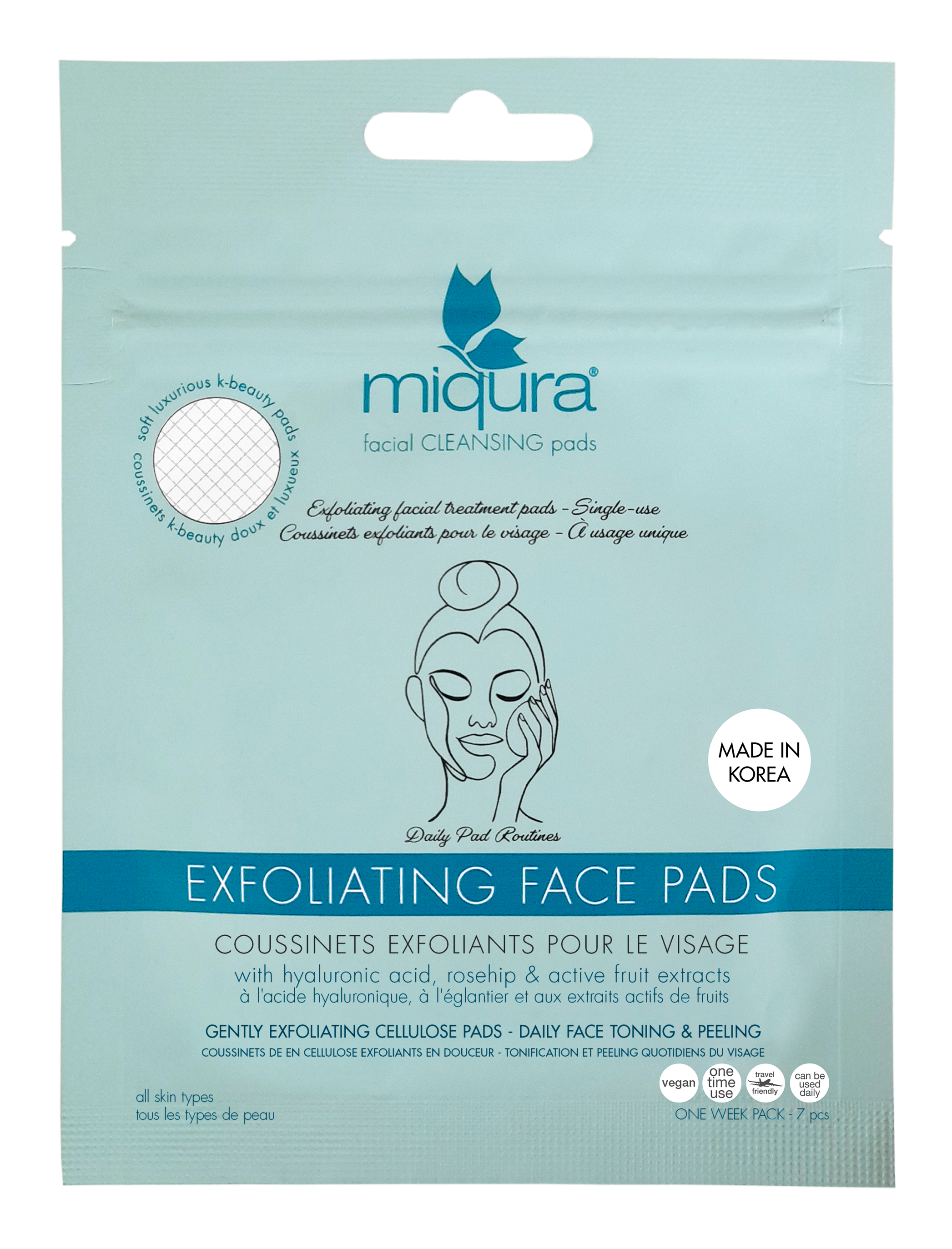 Billede af Exfoliating Face Pads hos Miqura