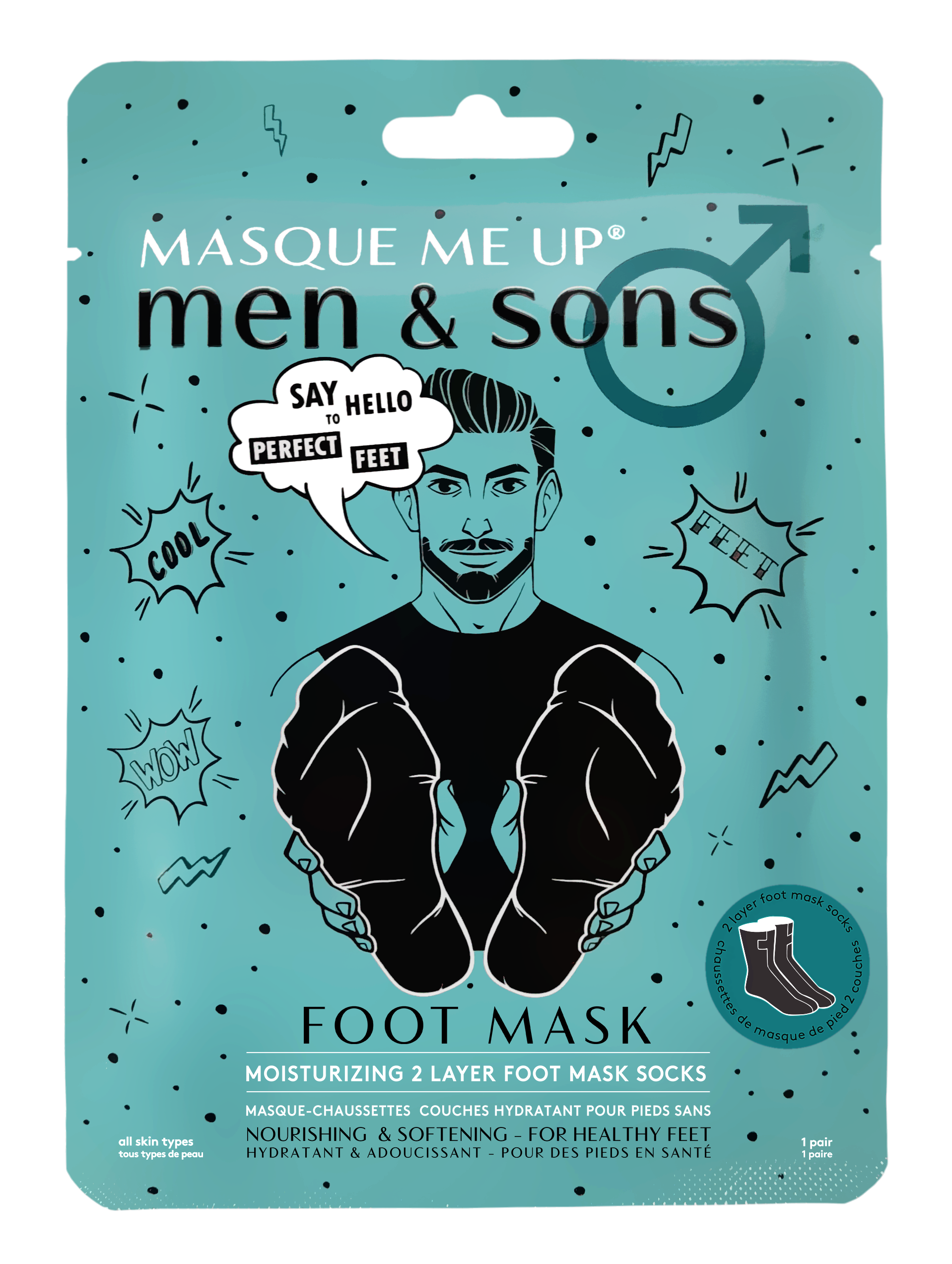 Se Men & Sons Foot Mask hos Miqura