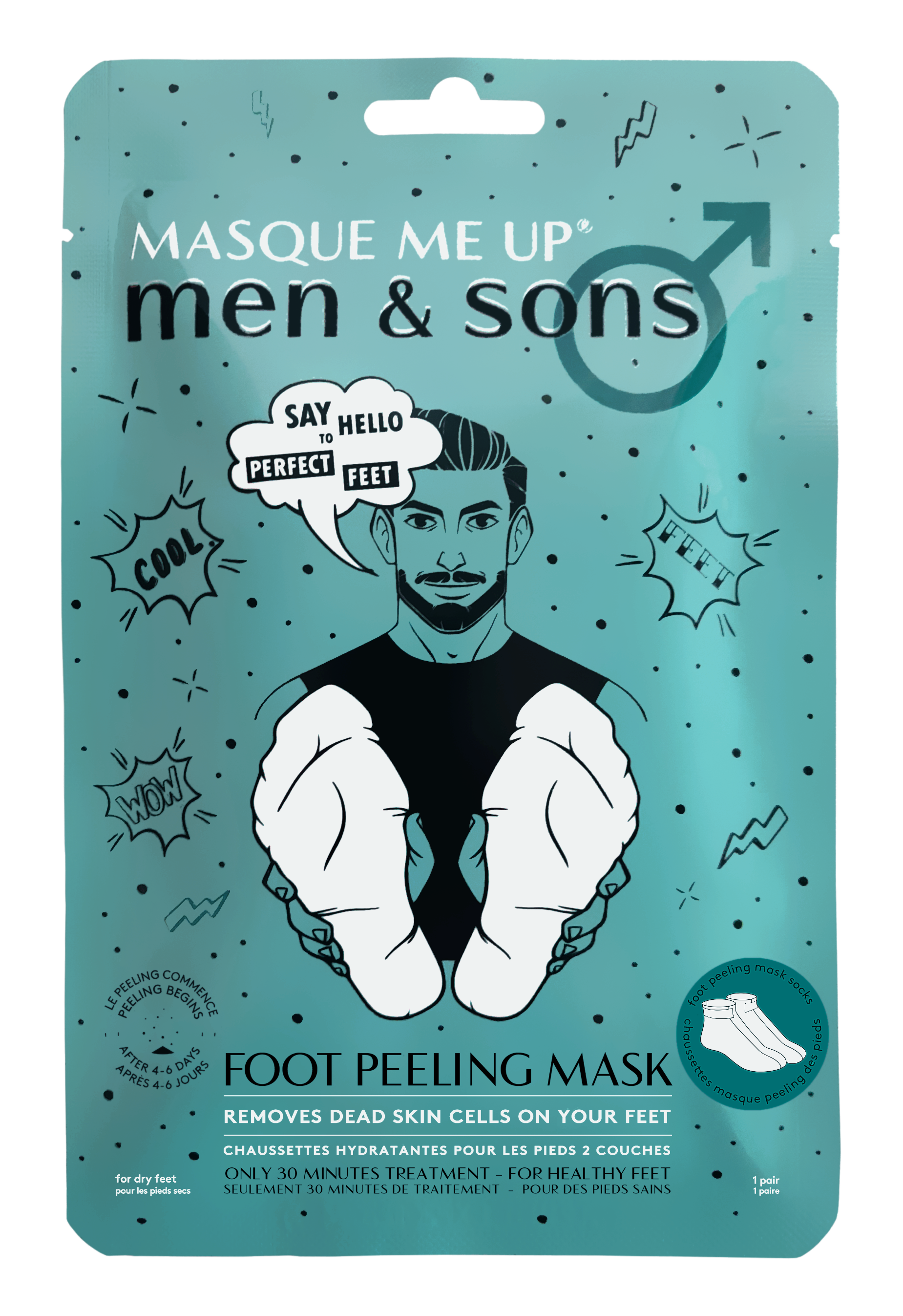 Se Men & Sons Foot Peeling Mask hos Miqura