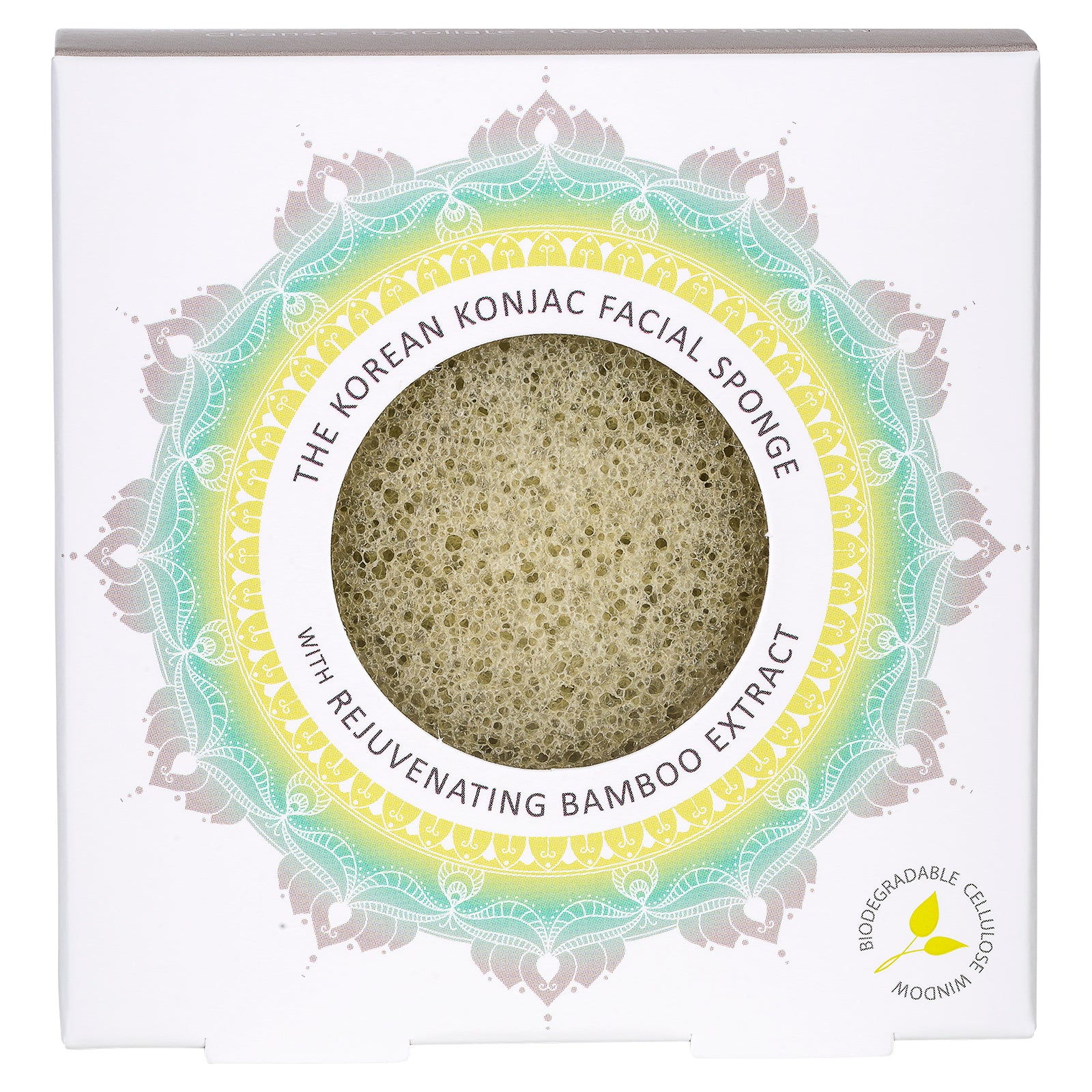 Se Mandala Facial Sponge with Bamboo Extract hos Miqura