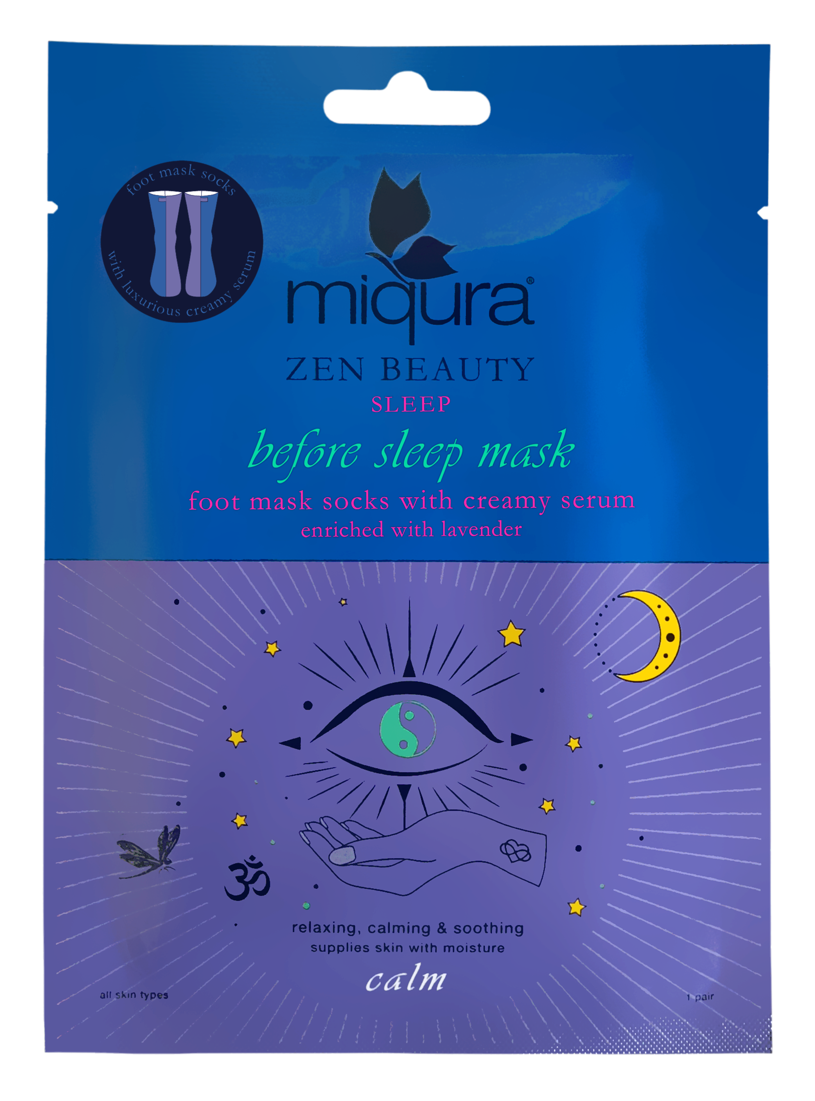Se Zen Sleep Foot Mask hos Miqura