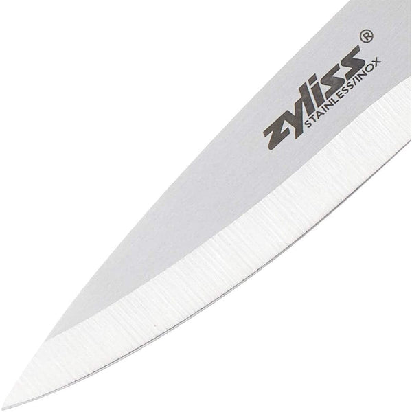  Zyliss Chef's Knife With Sheath Cover - Stainless Steel Knife -  Fruit, Vegetable, Herbs And Meats Knife - Travel Knife With Safety Kitchen  Blade Guards - Dishwasher & Hand Wash Safe 