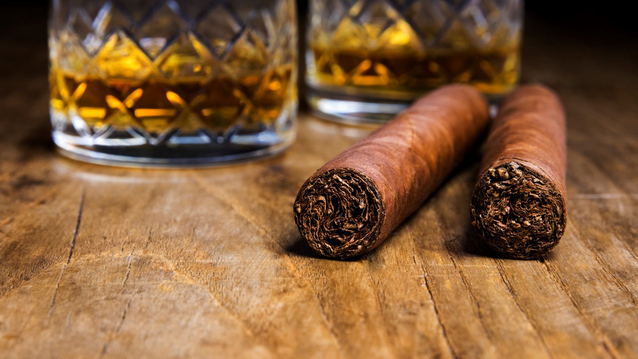 close up picture of 2 cigars
