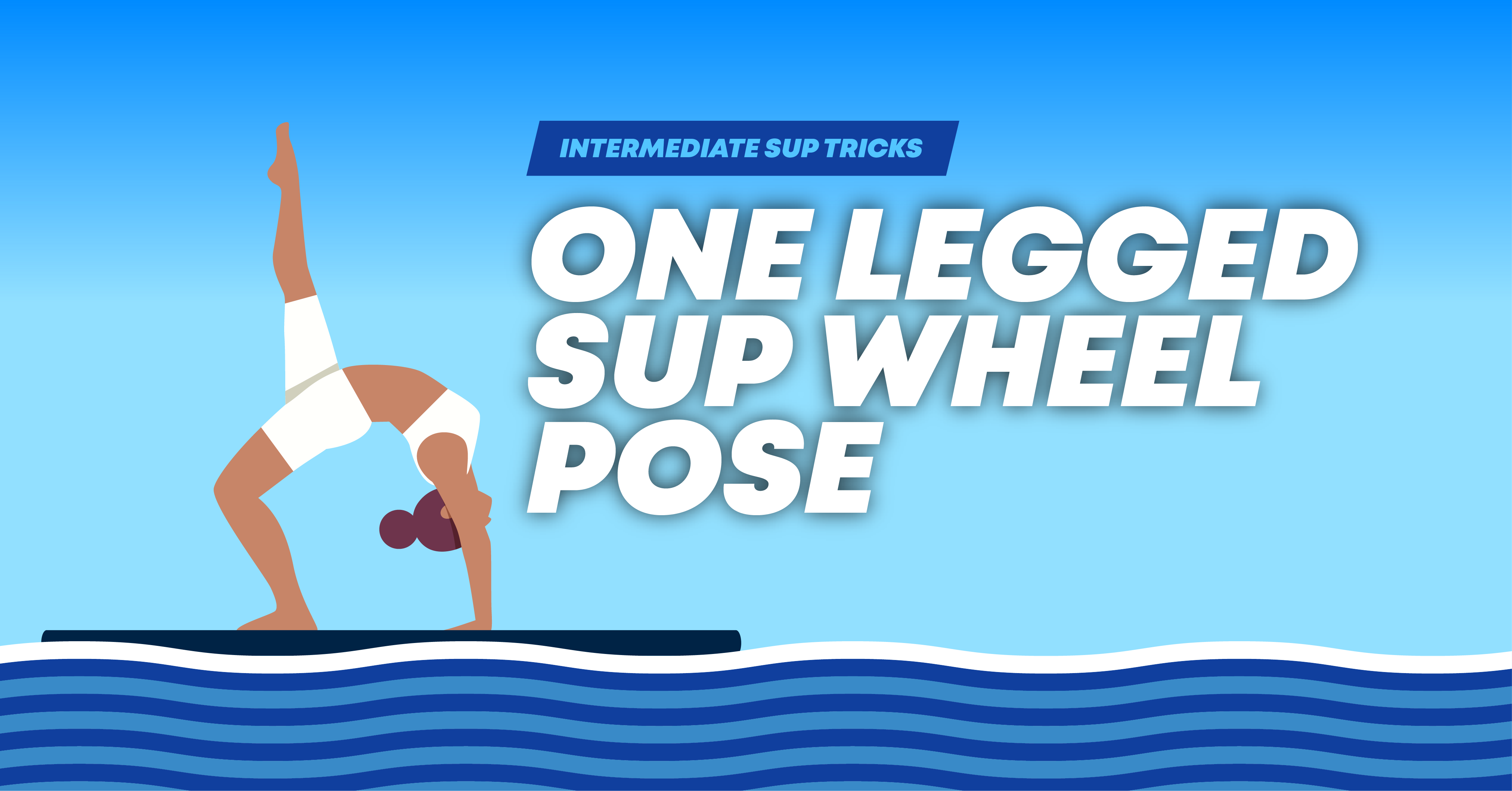 One Legged SUP Wheel Pose