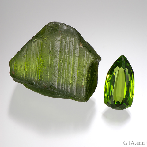 Peridot gemstone