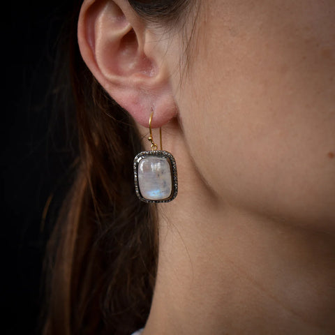 Moonstone earrings
