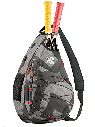 GOBUROS Tennis Backpack for Men/Women, Tennis Bag with Separate