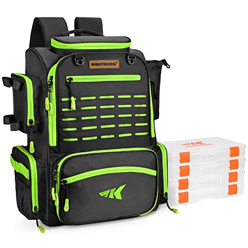  Customer reviews: KastKing Karryall Fishing Tackle Backpack  with Rod Holders 4 Tackle Boxes,40L Fishing Bag Storage Fishing Gear and  Equipment